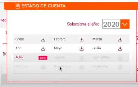 mes de estado de cuenta banorte