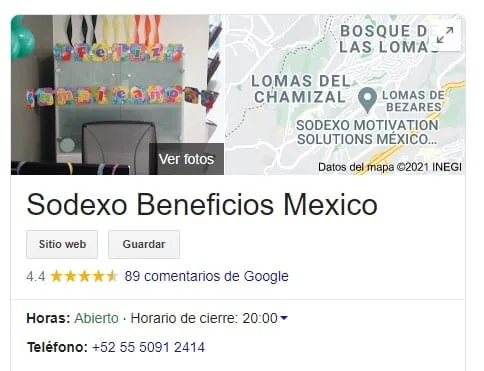 contactar con SODEXO