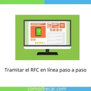 Tramitar el RFC en linea