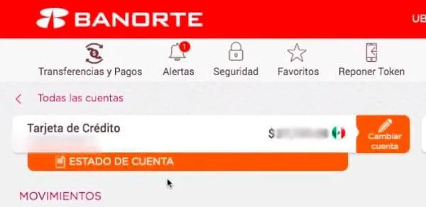 estado de cuenta tarjeta de credito banorte