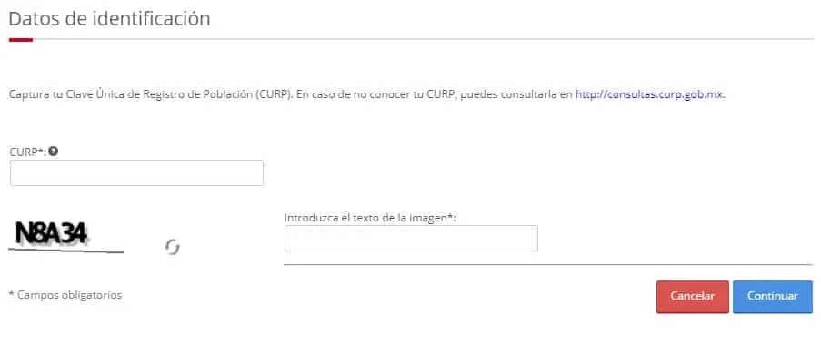 rellena con tu clave unica de problacion